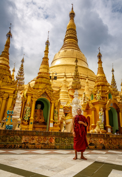 Monk and Pagoda