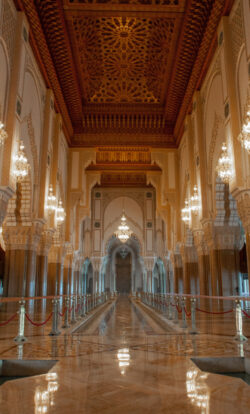 Inside King Hassan II Mosque