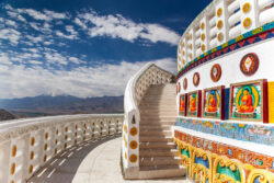 Detail on Shanti Stupa