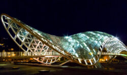 Freedom Bridge at Night